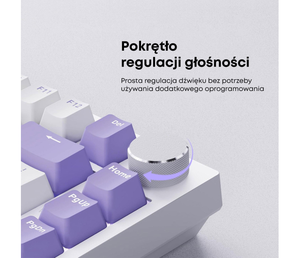 Ajazz AK820 Sea Salt Switch biała - 1536383 - zdjęcie 11